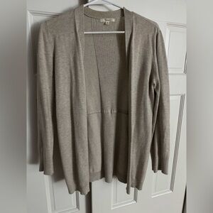 89th & Madison Taupe Open Front Cardigan